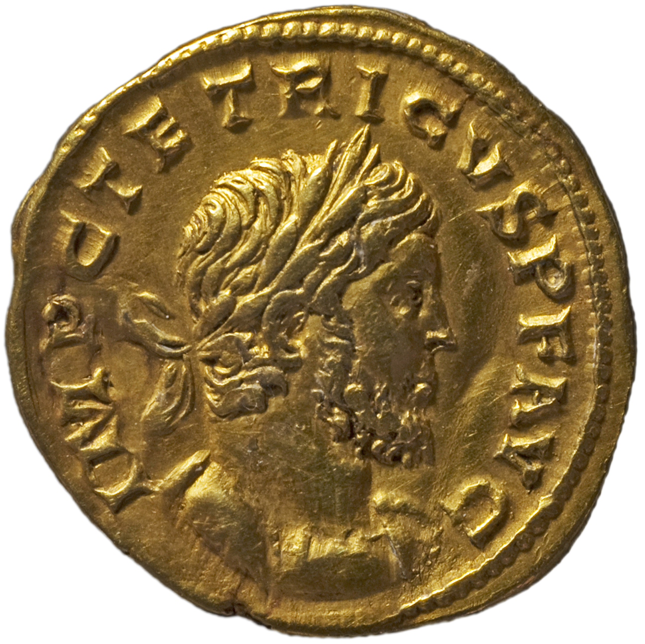 RIC V Tetricus I 5 Tetricus I obverse, Bust of Tetricus I, laureate, draped, cuirassed, right, or bust of Tetricus I, laur...