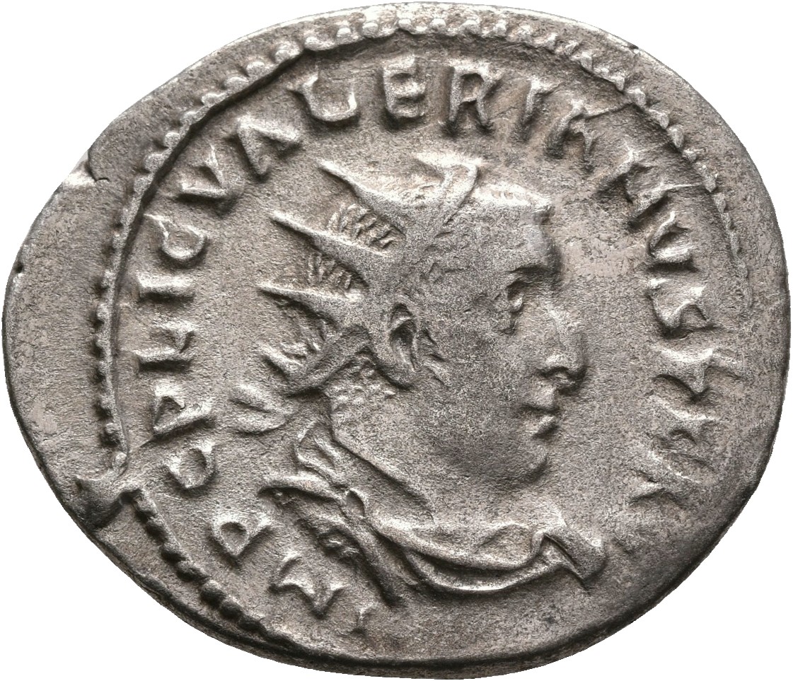 RIC V Valerian 117B Valerian obverse, Bust of Valerian, radiate, draped, right