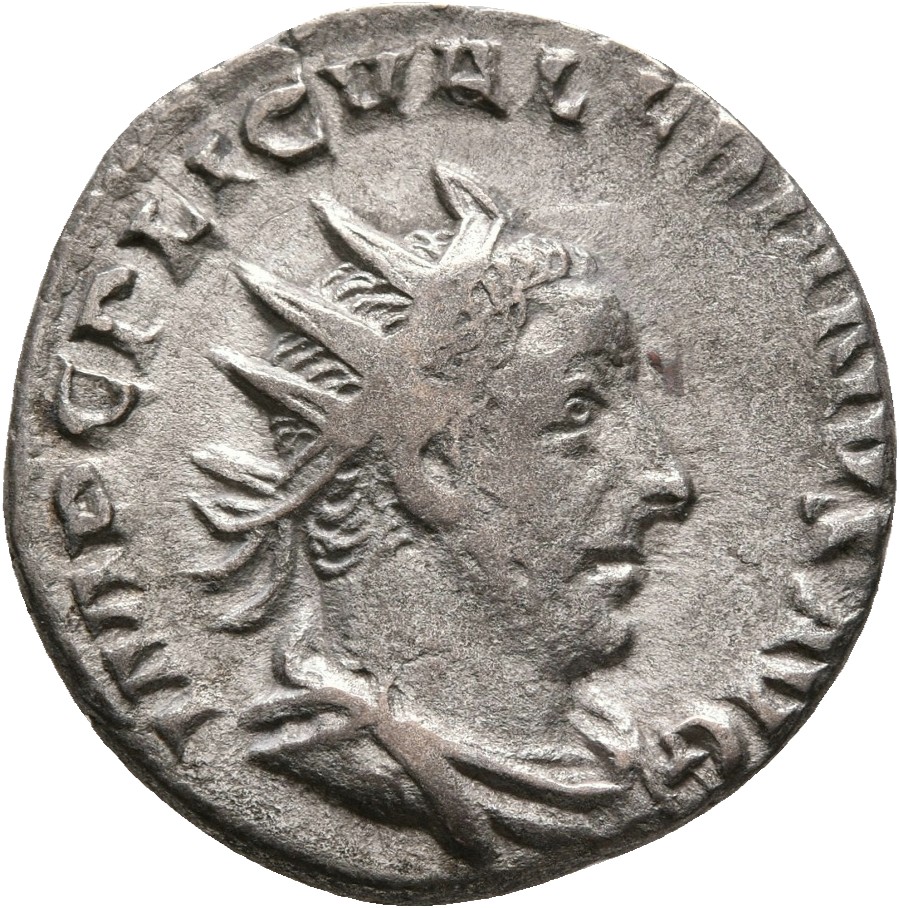 RIC V Valerian 125c Valerian obverse, Bust of Valerian, radiate, draped, cuirassed, right