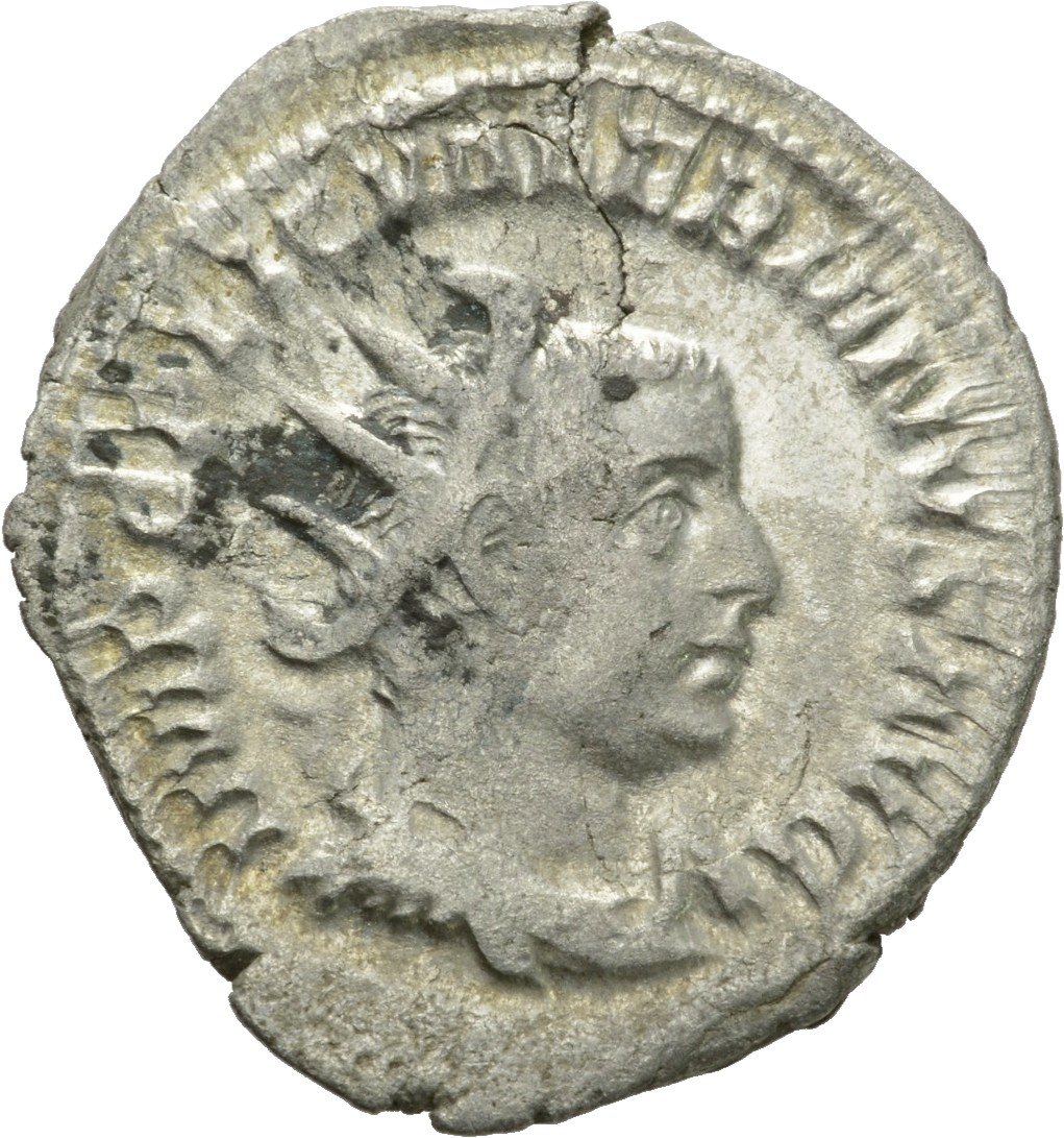 RIC V Valerian 127 Valerian obverse, Bust of Valerian, radiate, draped, right