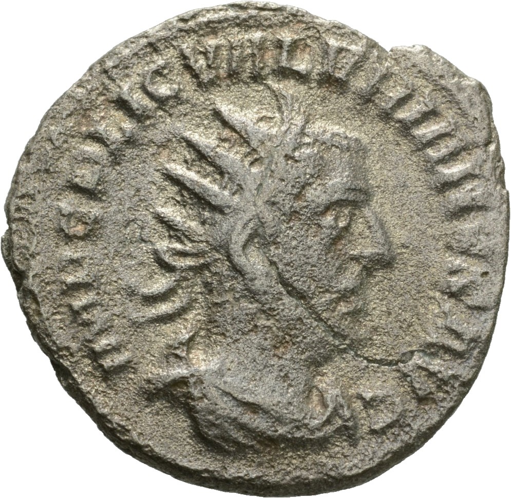 RIC V Valerian 133 Valerian obverse, Bust of Valerian, radiate, draped, right