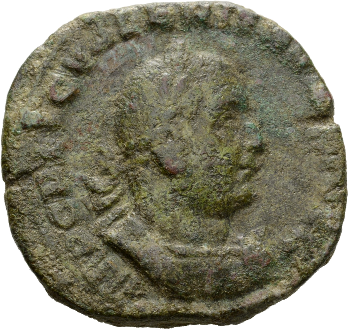 RIC V Valerian 152 Valerian obverse, Bust of Valerian, laureate, cuirassed, right