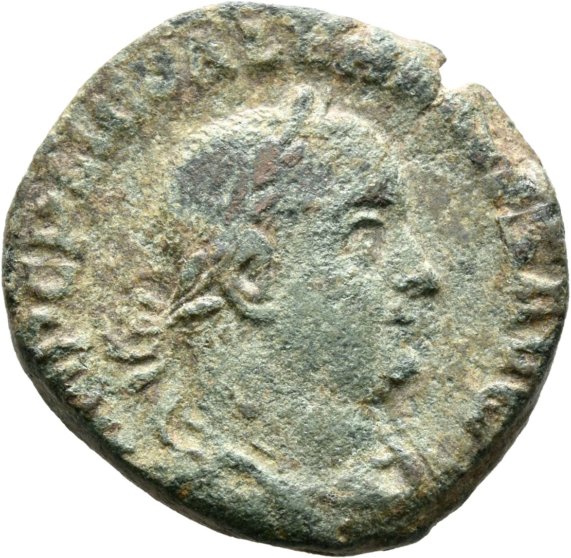 RIC V Valerian 155A Valerian obverse, Bust of Valerian, laureate, draped, right