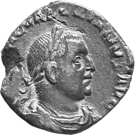 RIC V Valerian 179 Valerian obverse, Bust of Valerian, laureate, draped, right