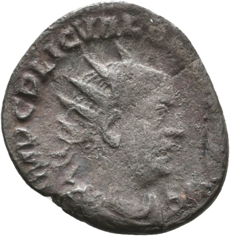 RIC V Valerian 208 Valerian obverse, Bust of Valerian, radiate, draped, right