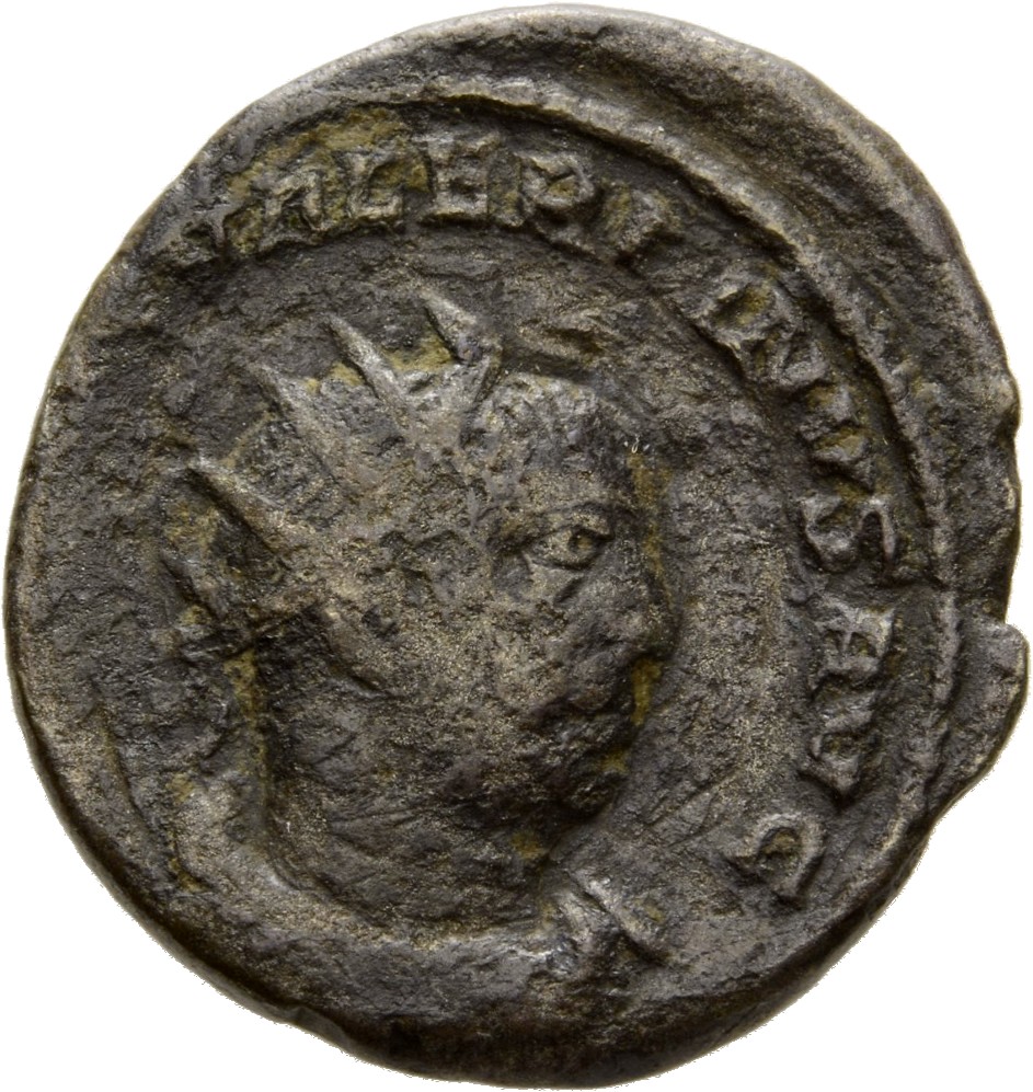 RIC V Valerian 210 Valerian obverse, Bust of Valerian, radiate, draped, right