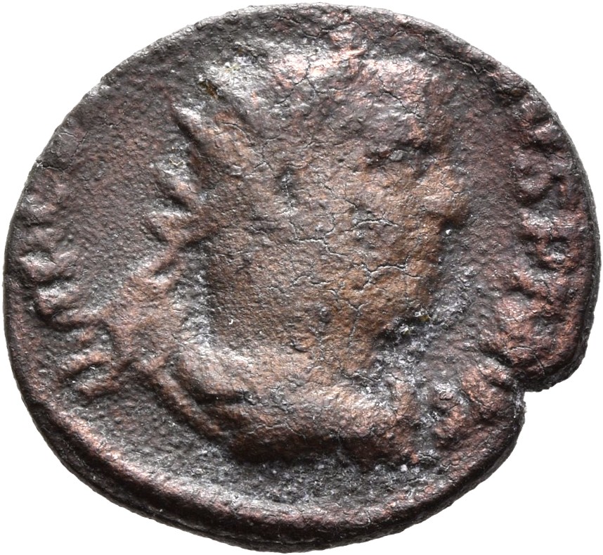 RIC V Valerian 216 Valerian obverse, Bust of Valerian, radiate, draped, right