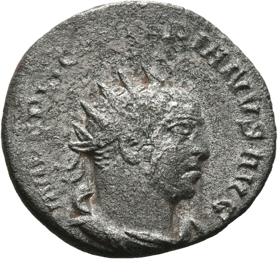 RIC V Valerian 218 Valerian obverse, Bust of Valerian, radiate, draped, right