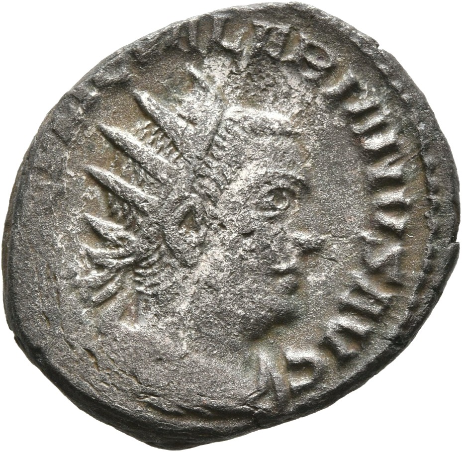 RIC V Valerian 224 Valerian obverse, Bust of Valerian, radiate, draped, right