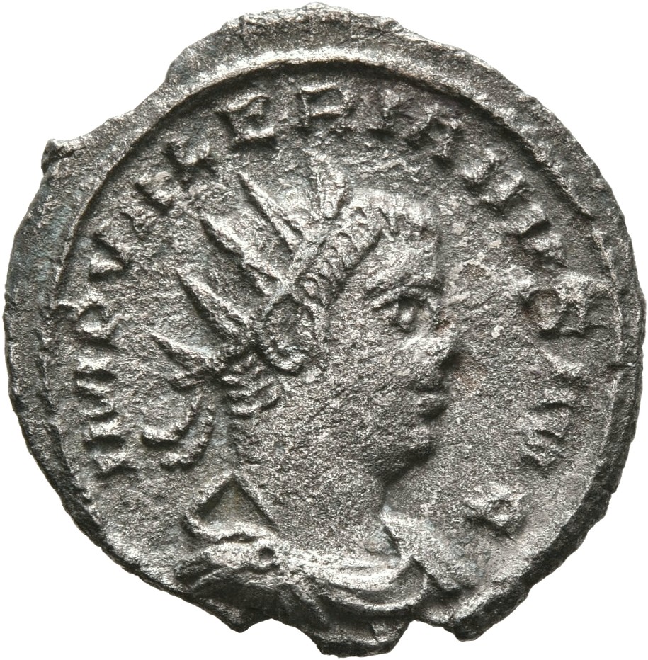 RIC V Valerian 277 Valerian obverse, Bust of Valerian, radiate, draped, right