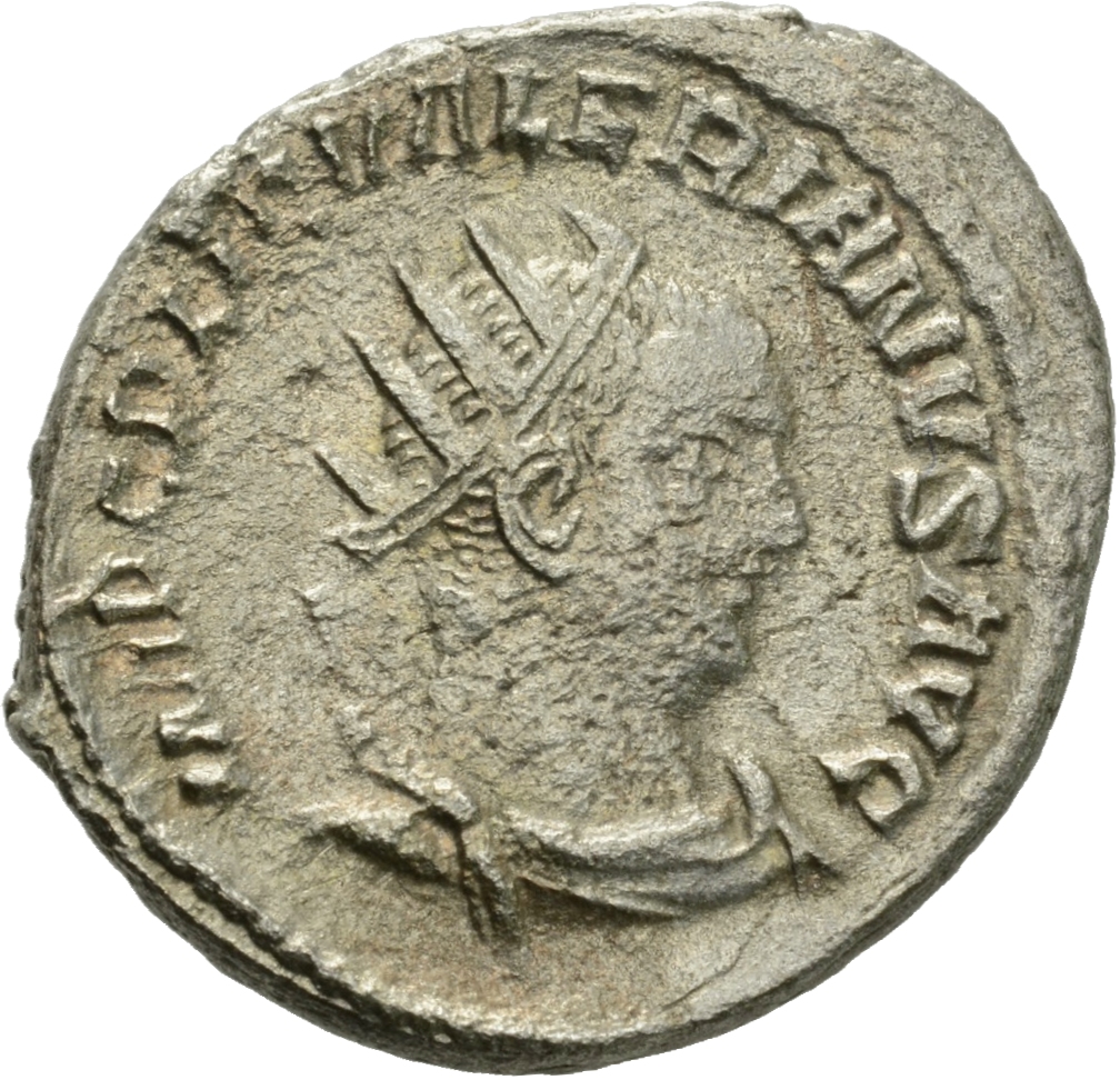 RIC V Valerian 284 Valerian obverse, Bust of Valerian, radiate, draped, right
