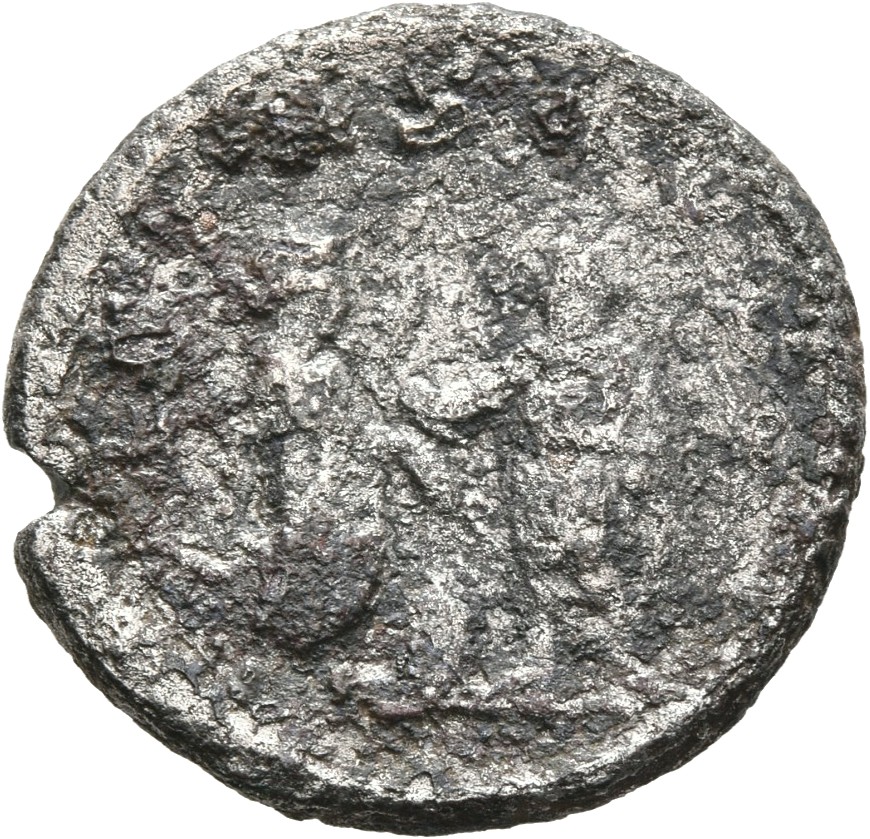 RIC V Valerian 285 Valerian reverse, Valerian and Gallienus, standing face to face, sacrificing at altar between them
