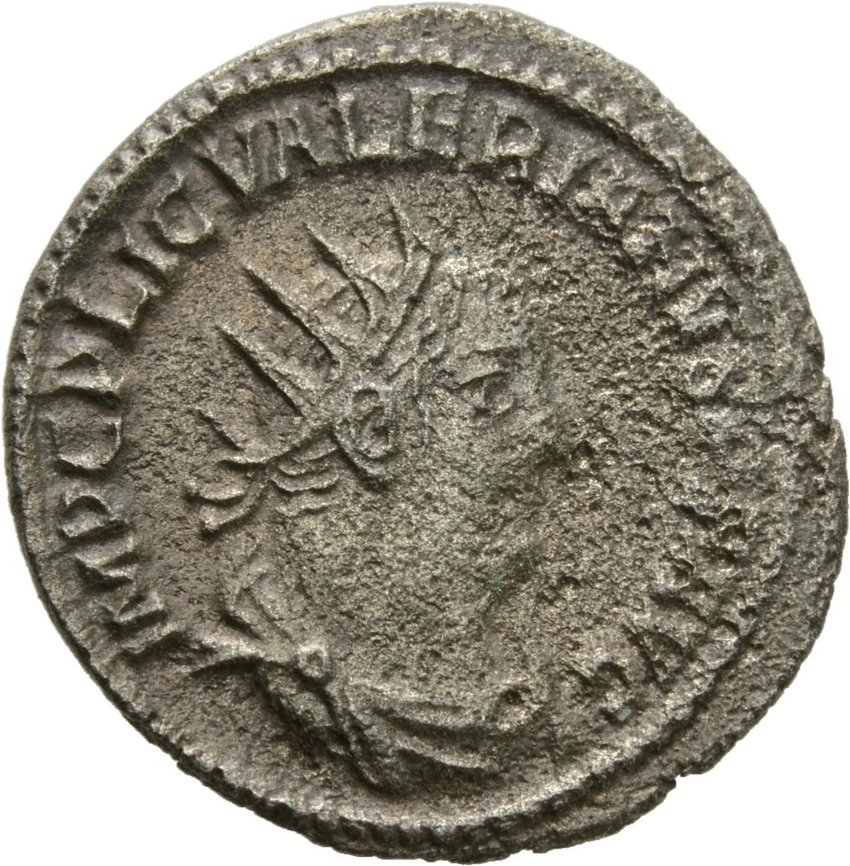 RIC V Valerian 287a: Subtype 1 Valerian obverse, Bust of Valerian, radiate, draped, right