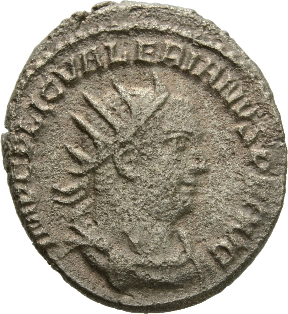 RIC V Valerian 287a Valerian obverse, Bust of Valerian, radiate, draped, right