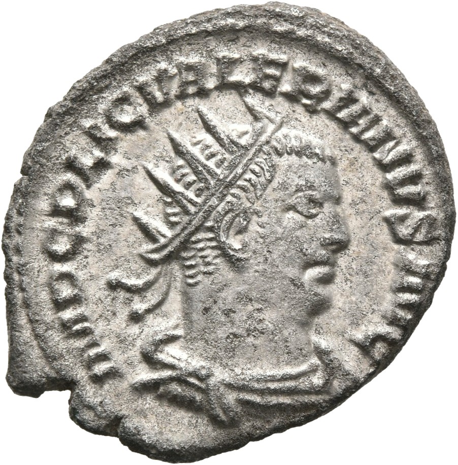 RIC V Valerian 292 Valerian obverse, Bust of Valerian, radiate, draped, right