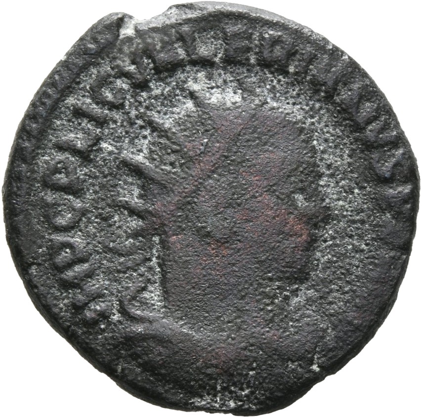 RIC V Valerian 293 Valerian obverse, Drapierte Büste des Valerianus mit Strahlenkrone in der Brustansicht nach r.