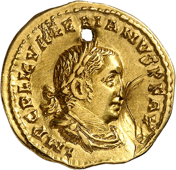 RIC V Valerian 34d Valerian obverse, Bust of Valerian, laureate, draped, cuirassed, right