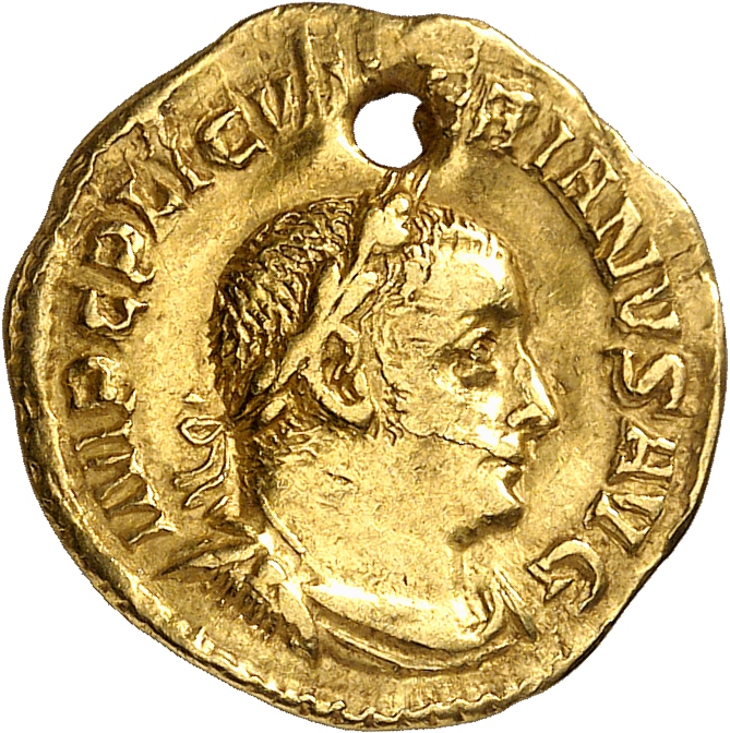 RIC V Valerian 37dB Valerian obverse, Bust of Valerian, laureate, draped, cuirassed, right