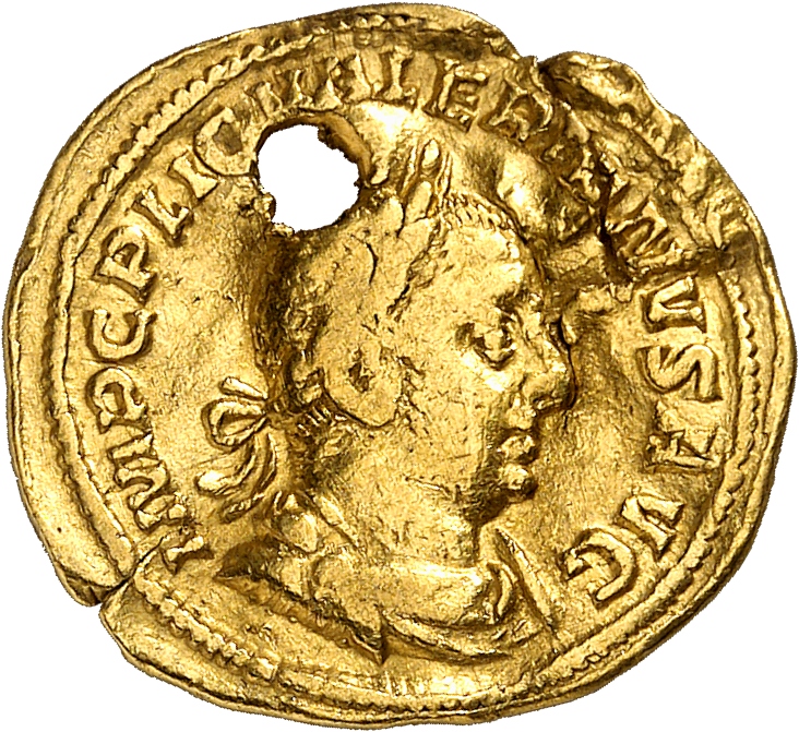RIC V Valerian 41 Valerian obverse, Bust of Valerian, laureate, draped, cuirassed, right