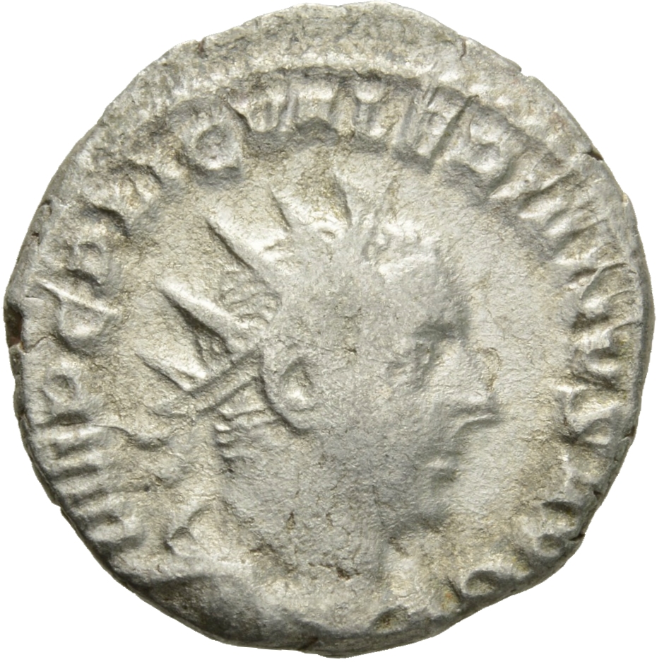 RIC V Valerian 74cA Valerian obverse, Bust of Valerian, radiate, draped, cuirassed, right