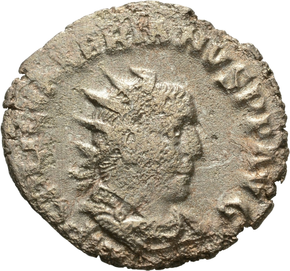 RIC V Valerian 87 Valerian obverse, Bust of Valerian, radiate, draped, right