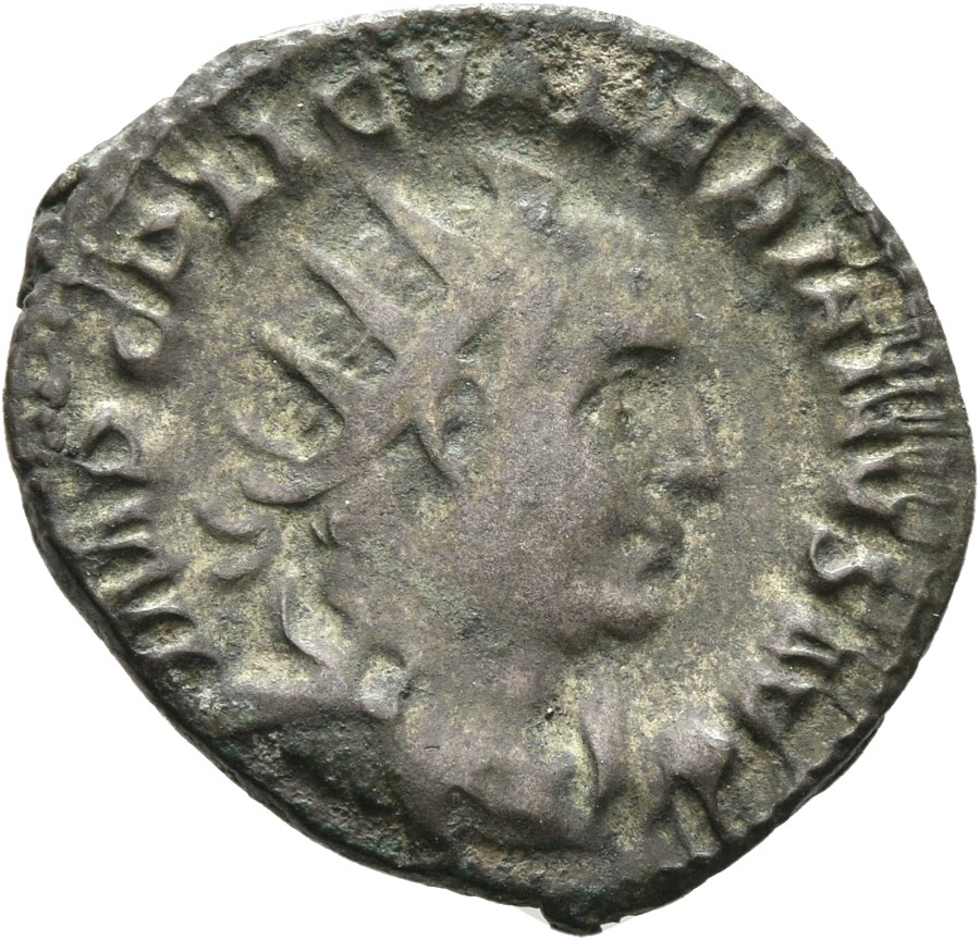 RIC V Valerian 89 Valerian obverse, Bust of Valerian, radiate, draped, right