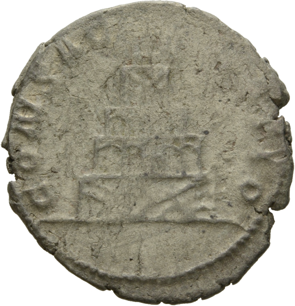 RIC V Valerian II 10 Valerian reverse, Funeral pyre