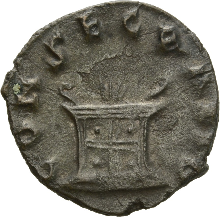 RIC V Valerian II 24k Valerian reverse, Altar