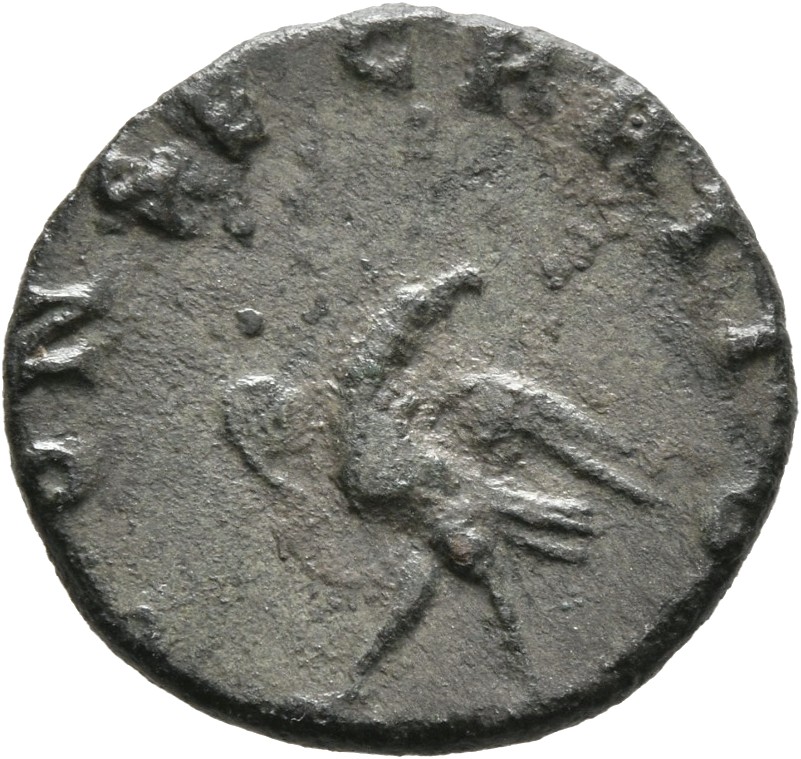 RIC V Valerian II 27 Valerian reverse, Eagle, right or left