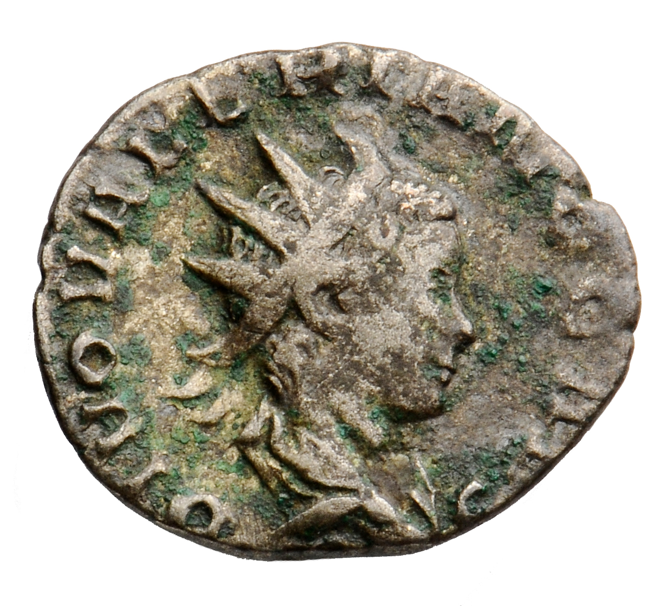 RIC V Valerian II 9 Valerian obverse, Bust of Valerian II, radiate, draped, right