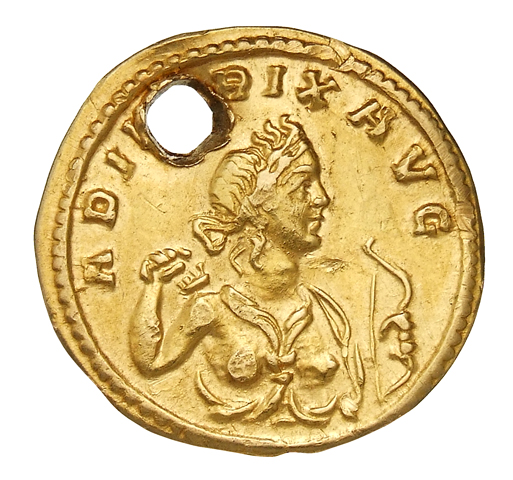 RIC V Victorinus 3 Victorinus reverse, Bust of Diana, draped, right, holding bow in right hand and drawing arrow from quiv...