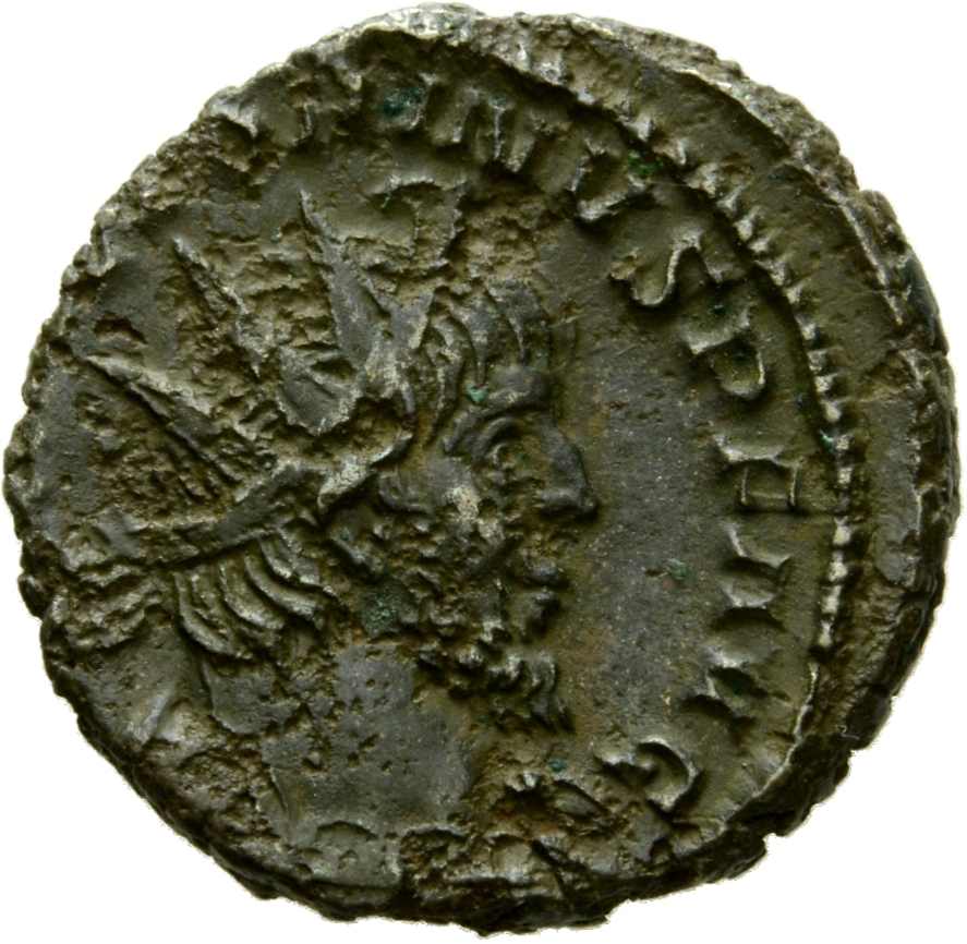 RIC V Victorinus 57 Victorinus obverse, Bust of Victorinus, radiate, draped, right, or bust of Victorinus, radiate, draped...