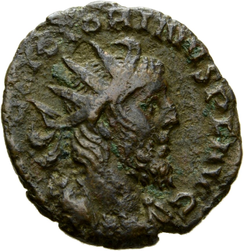 RIC V Victorinus 61 Victorinus obverse, Bust of Victorinus, radiate, draped, right, or bust of Victorinus, radiate, draped...