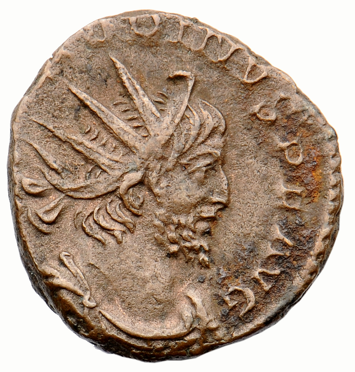 RIC V Victorinus 71 Victorinus obverse, Bust of Victorinus, radiate, draped, right, or bust of Victorinus, radiate, draped...