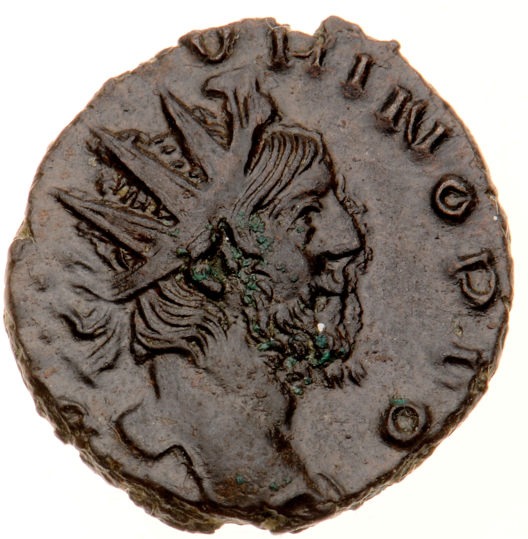 RIC V Victorinus 88 Victorinus obverse, Head of Victorinus, radiate, right
