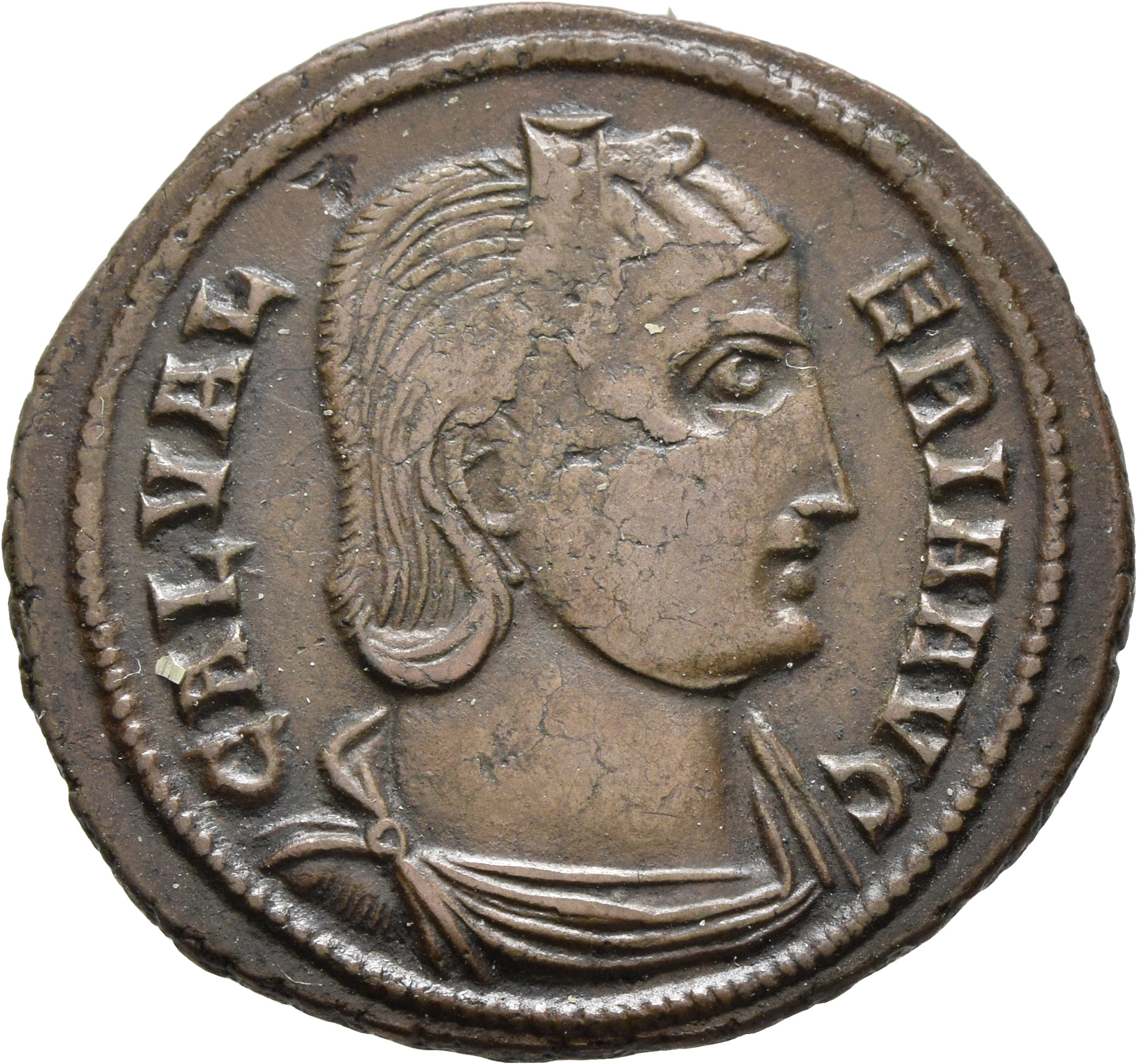 RIC VI Alexandria 122 Maximinus Daia obverse, Bust of Galeria Valeria, diademed, draped, right