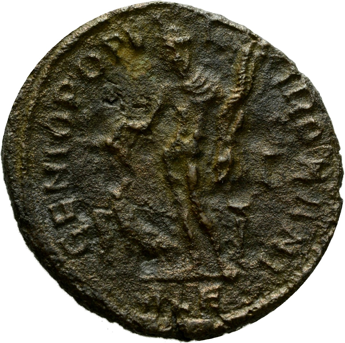 RIC VI Alexandria 20 Diocletian reverse, Genius, wearing modius, nude, chlamys draped over left shoulder, standing left, h...