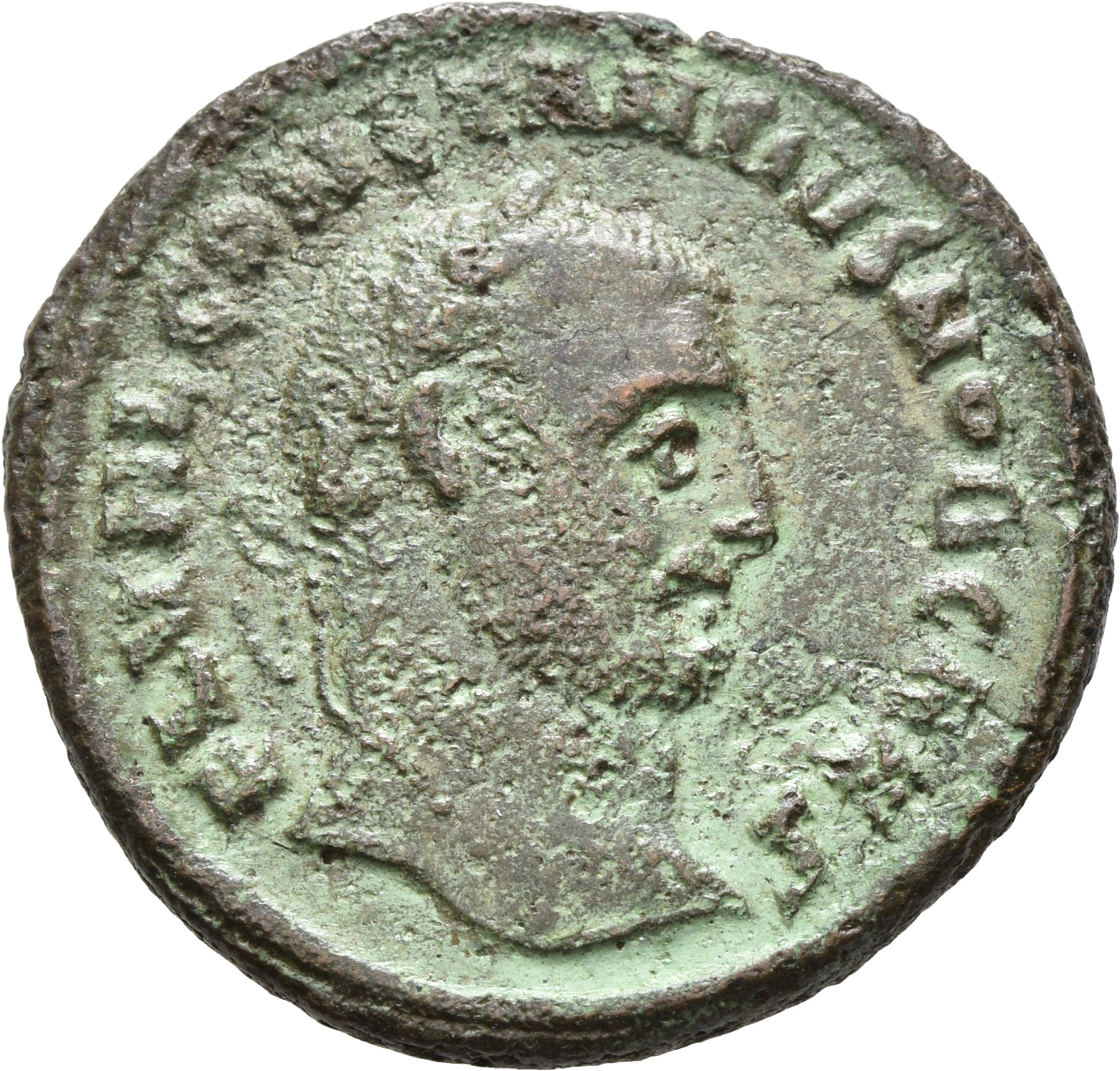 RIC VI Alexandria 21a Diocletian obverse, Head of Constantius Chlorus, laureate, right
