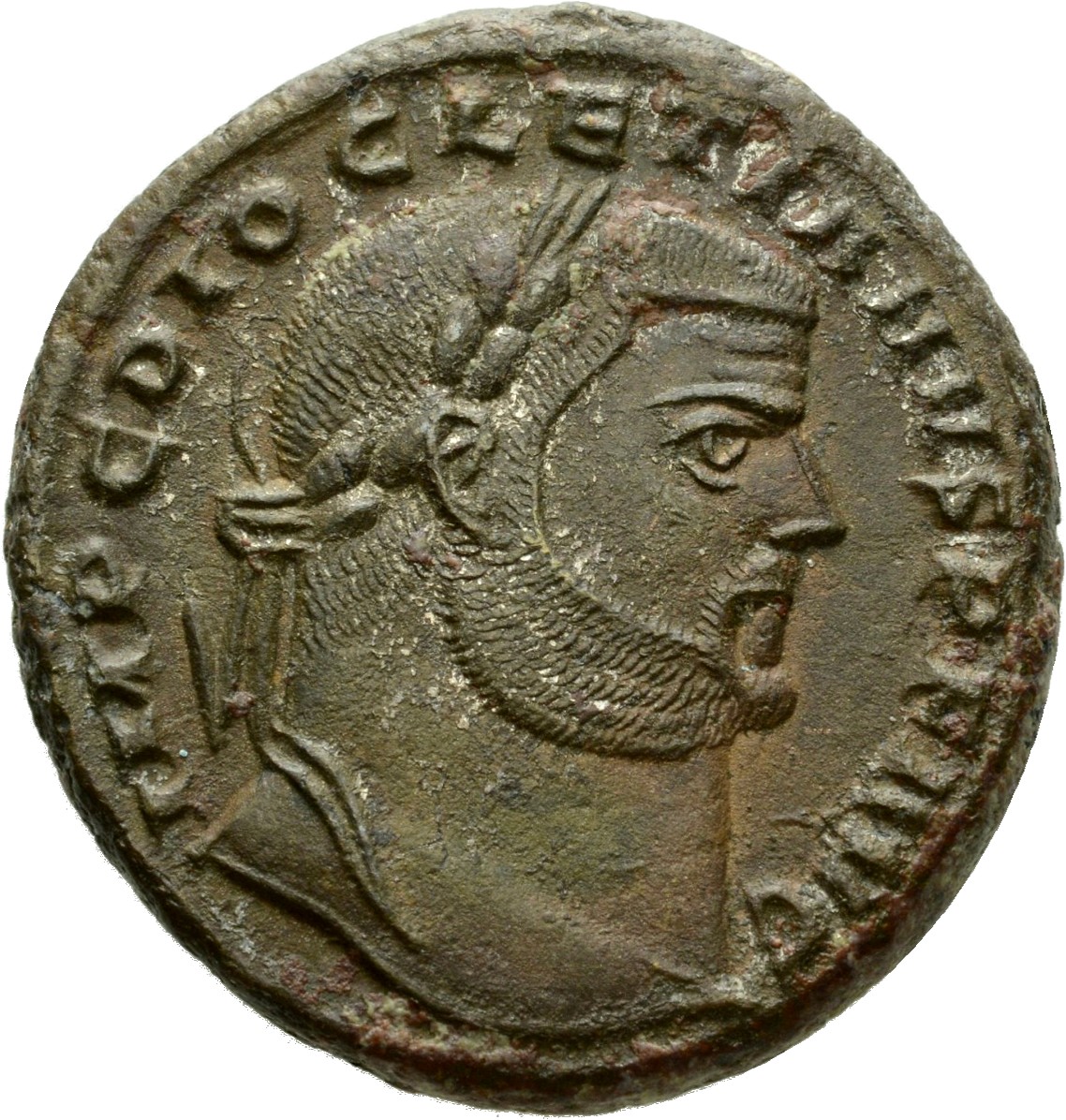 RIC VI Alexandria 34a Diocletian obverse, Head of Diocletian, laureate, right