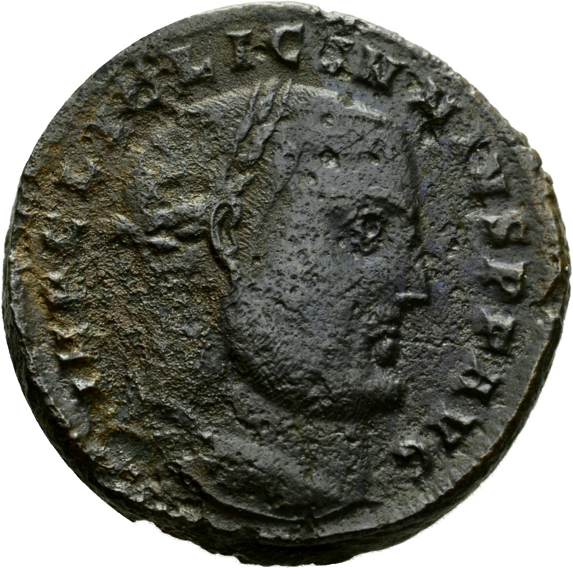 RIC VI Antioch 106b Maximinus Daia obverse, Head of Licinius, laureate, right