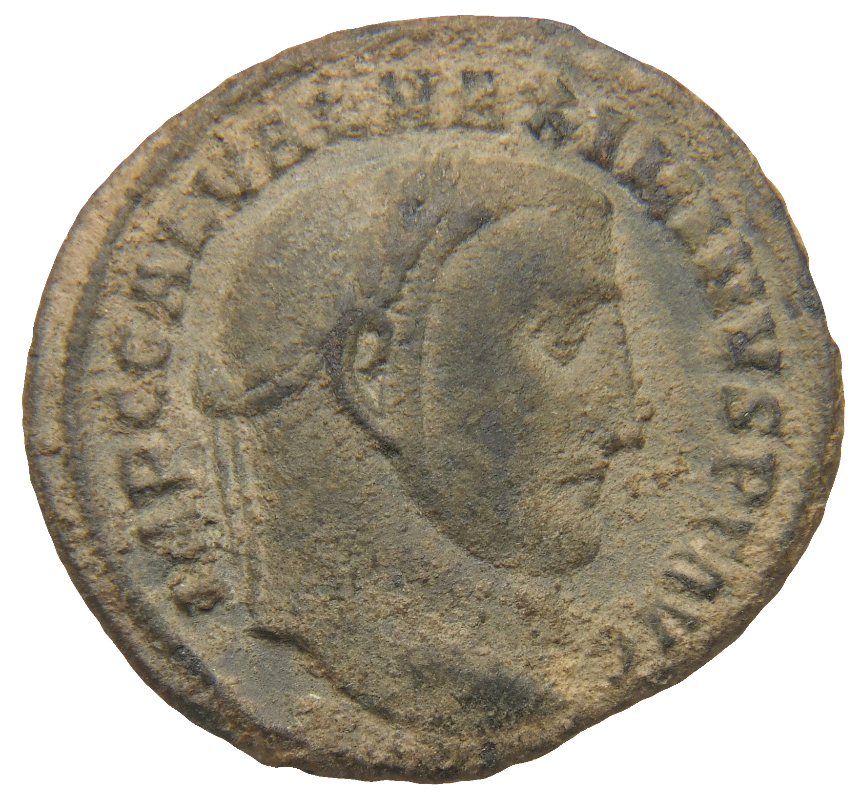 RIC VI Antioch 133c Maximinus Daia obverse, Head of Maximinus Daia, laureate, right