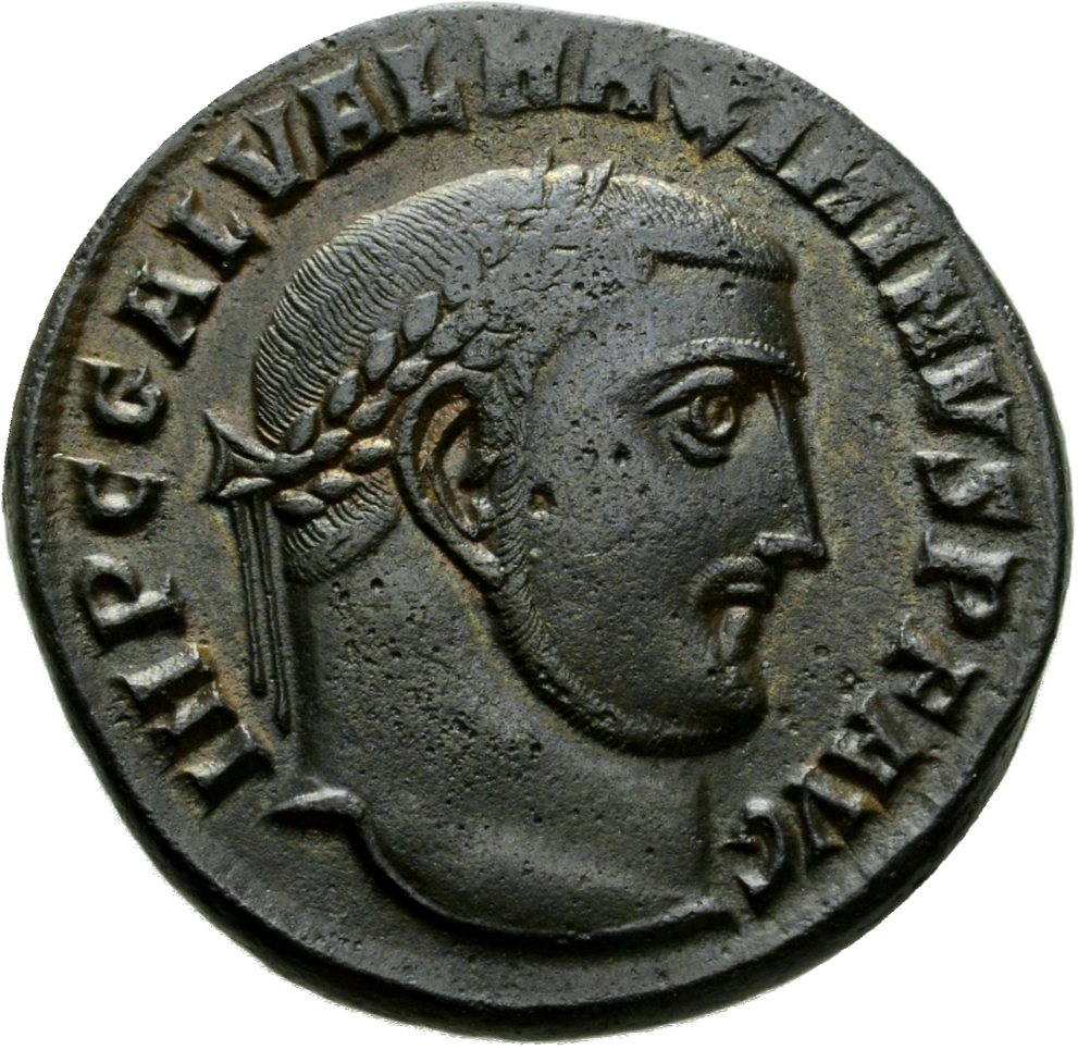 RIC VI Antioch 170b Maximinus Daia obverse — Head of Maximinus Daia, laureate, right