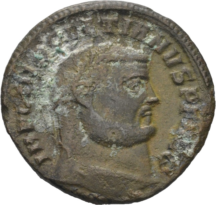 RIC VI Antioch 58a Diocletian obverse — Head of Diocletian, laureate, right