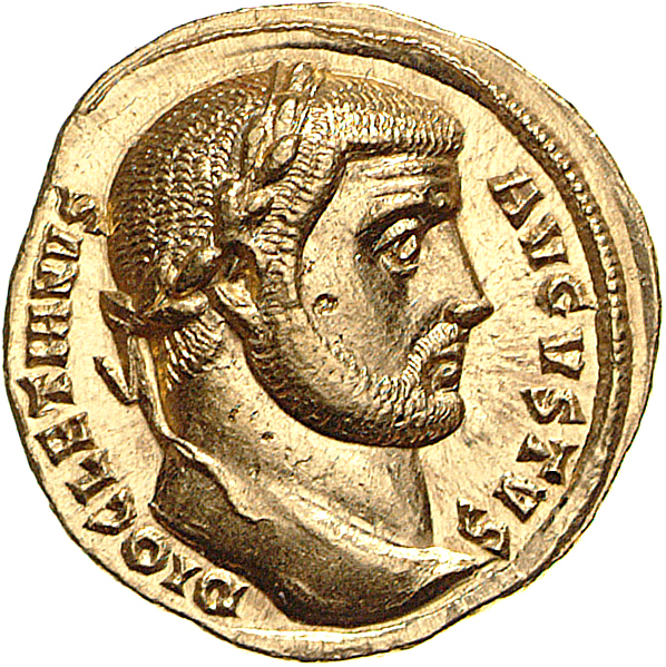 RIC VI Antioch 6 Diocletian obverse, Head of Diocletian, laureate, right