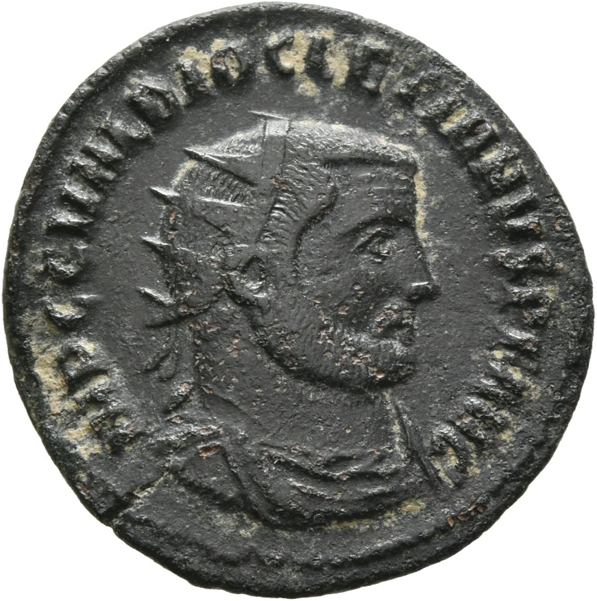 RIC VI Antioch 60a Diocletian obverse — Head of Diocletian, laureate, right