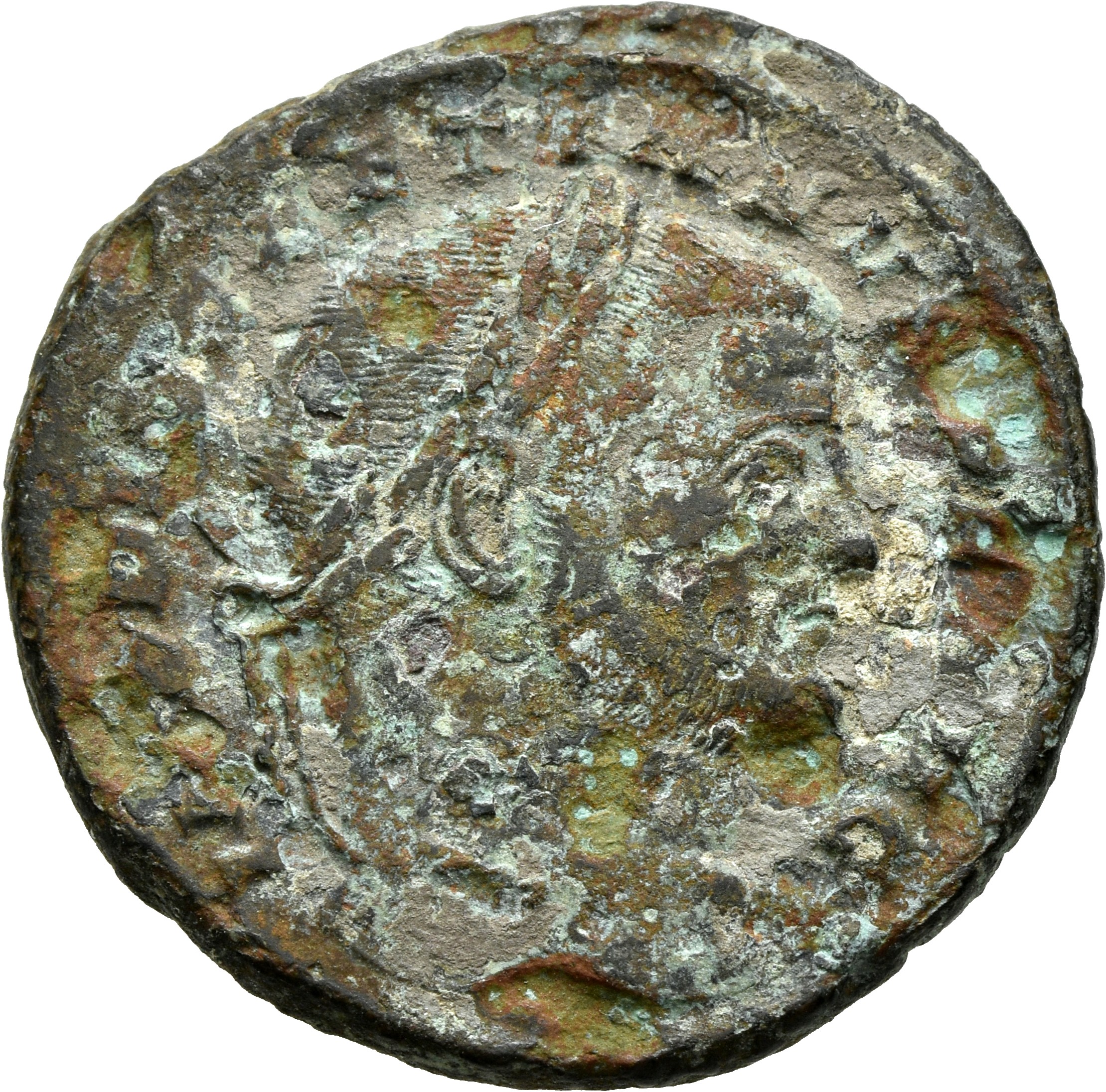 RIC VI Aquileia 31a Maximian obverse — Head of Diocletian, laureate, right