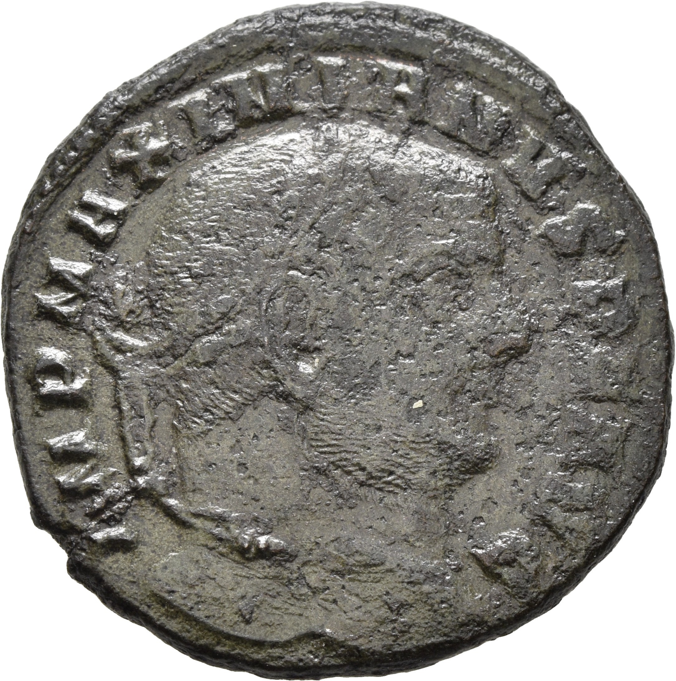 RIC VI Aquileia 60b Constantius Chlorus obverse — Head of Galerius, laureate, right