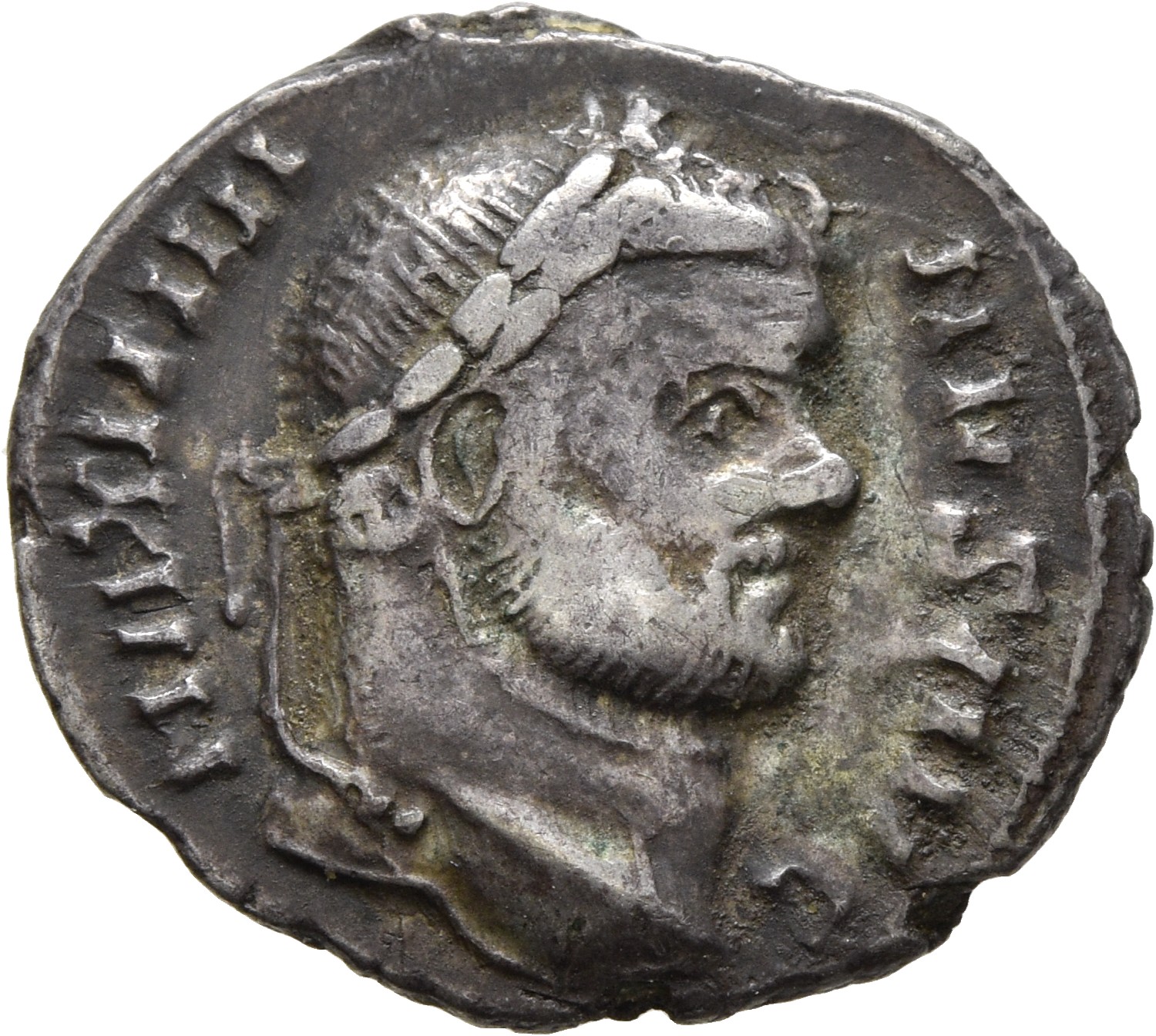 RIC VI Carthage 11b Maximian obverse — Head of Maximian, laureate, right
