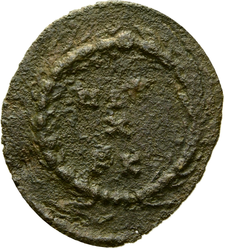 RIC VI Carthage 35b Maximian reverse — VOT X / FK within a wreath