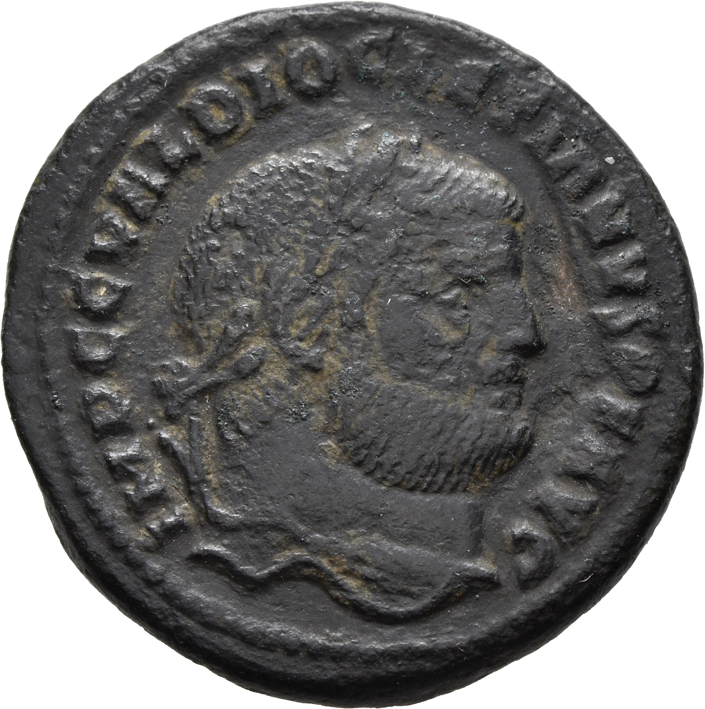 RIC VI Cyzicus 12a Diocletian obverse, Head of Diocletian, laureate, right